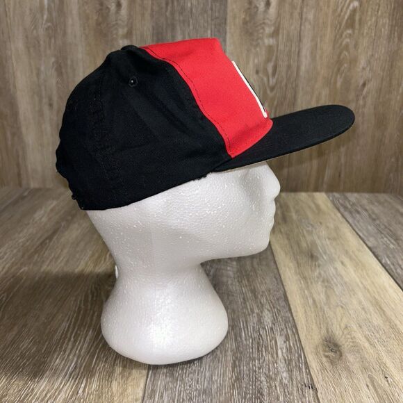 DC Comics The Flash Youth Hat Baseball SnapBack Cap Black Red Lightning Bolt - Picture 3 of 11